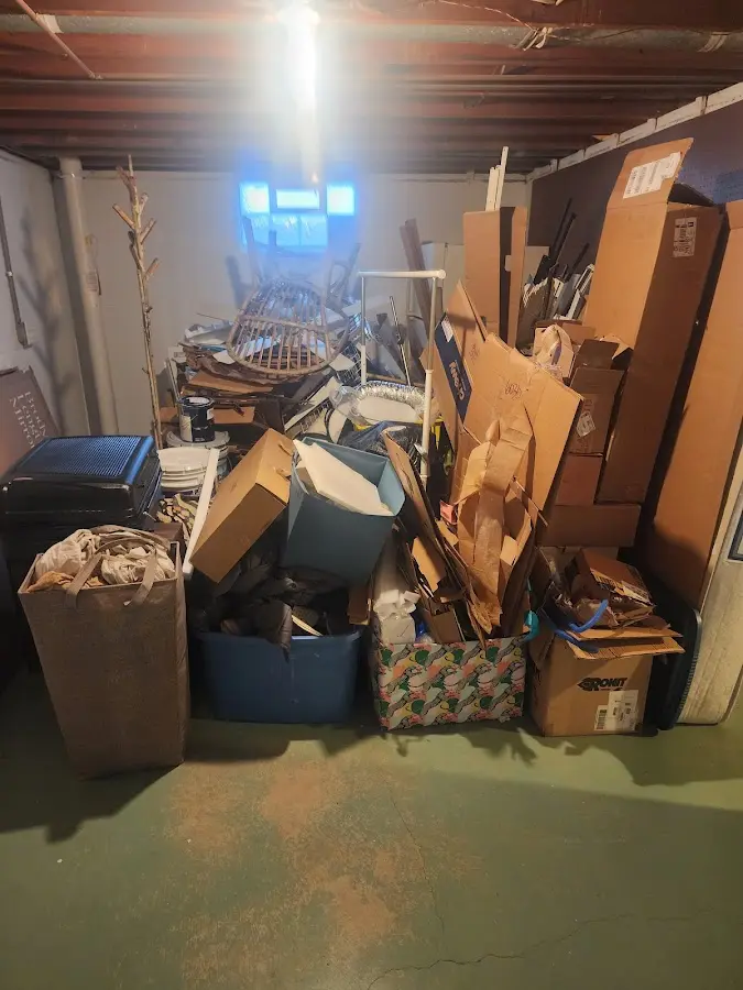 Roll-off dumpster container at job site for Construction Dumpster Rental in West Lafayette